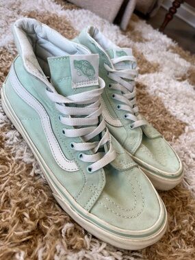 Vans Women’s High-Top Sneakers in Mint
